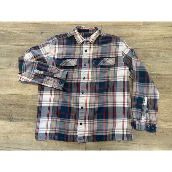 Patagonia Other - Patagonia Fjord Flannel Mens L Midweight Long Sleeve Button Up Plaid Shirt